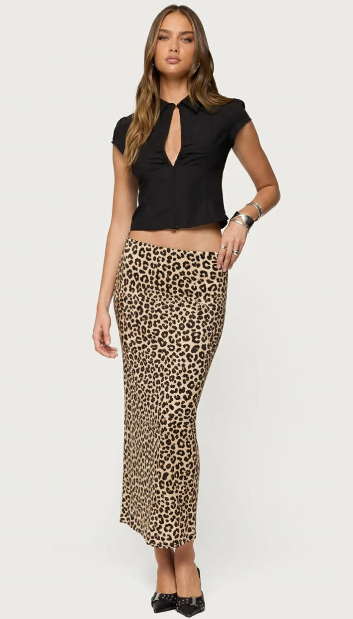 Leopard skirt