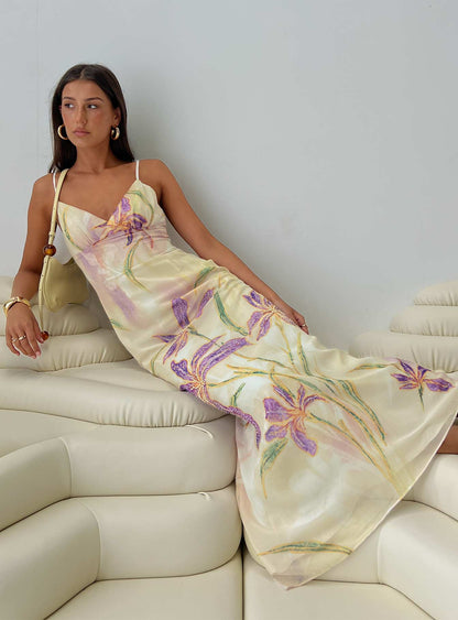 Floral / Multi Isakaia Beaded Floral Maxi Dress