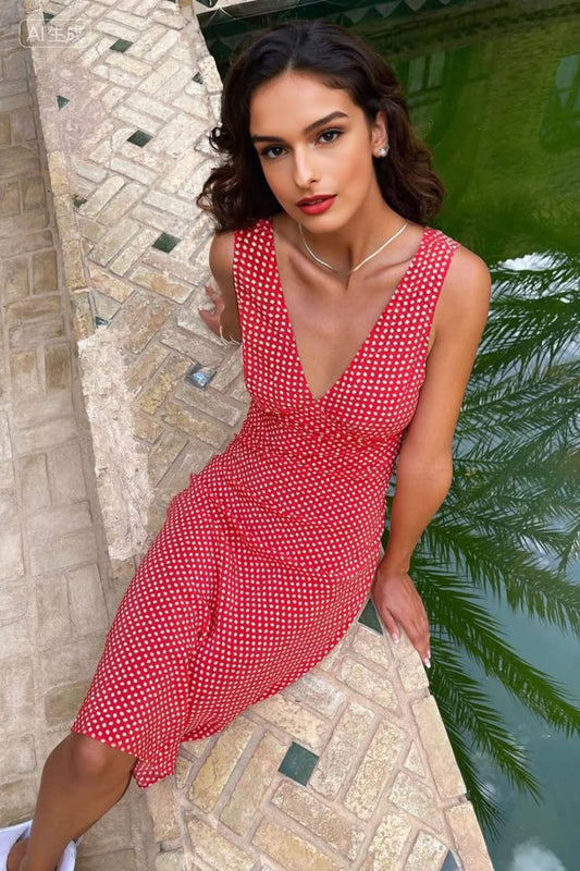 Margot Silk Printed Midi Dress