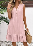 Margot Button-Front A-Line Dress