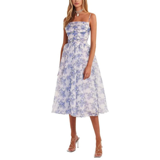 Margot Midi Dress in Sapphire
