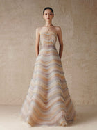 Margot Strapless A-Line Evening Gown