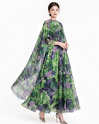 Margot Printed Sling Dress with Shawl Set