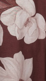 Chocolate/White Floral Skye Floral Maxi Dress in Chocolate