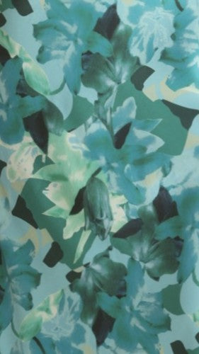 Dark Green Floral Oralia Floral Maxi Dress