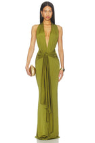 Lovers and Friends Coralie Gown in Chartreuse from Revolve.com