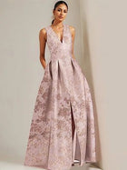 Celeste Taffeta Wrap Dress