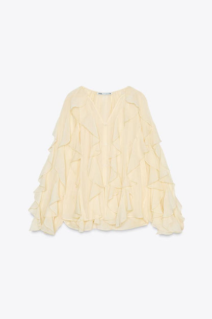 BLOUSE WITH RUFFLES