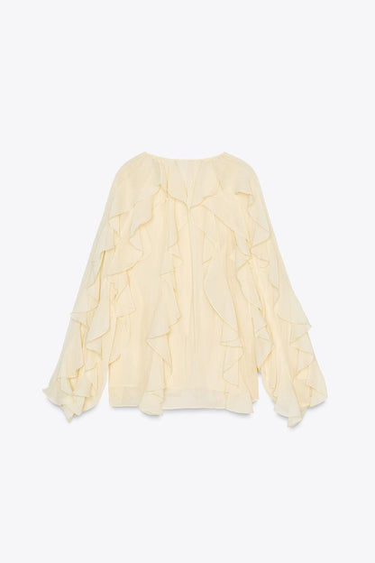 BLOUSE WITH RUFFLES