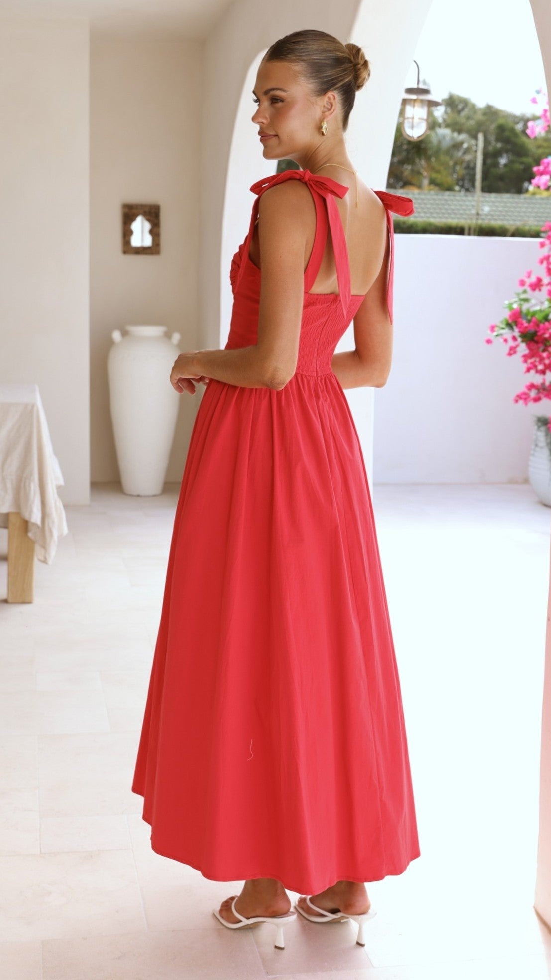 Red Haisley Pink Maxi Dress