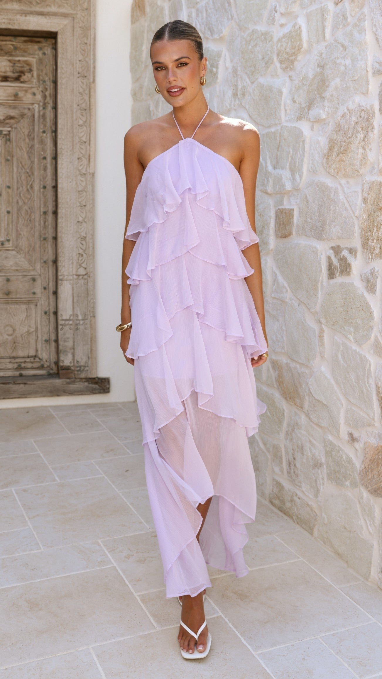 Lilac Margot Lilac Floral Maxi Dress