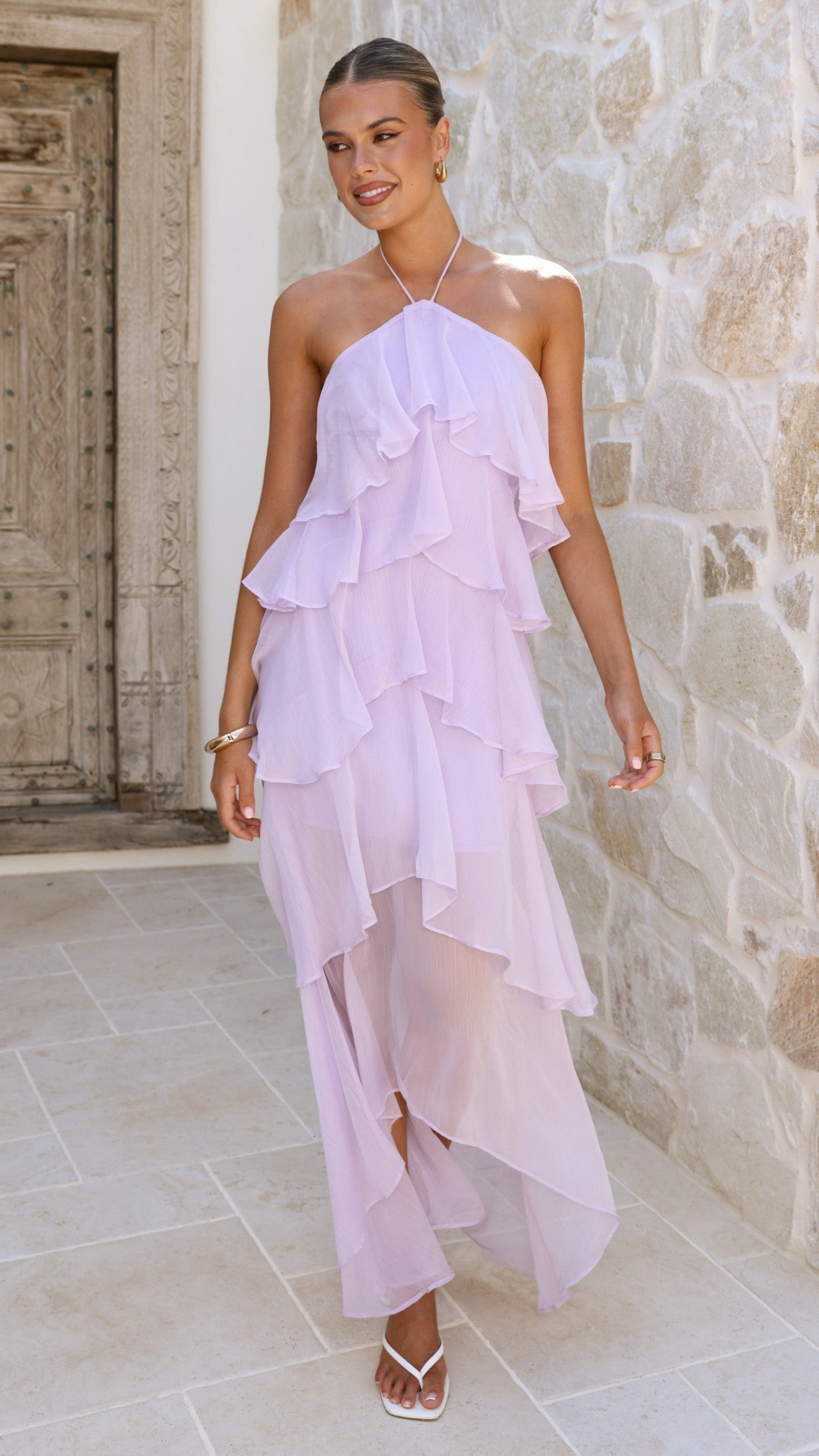 Lilac Margot Lilac Floral Maxi Dress