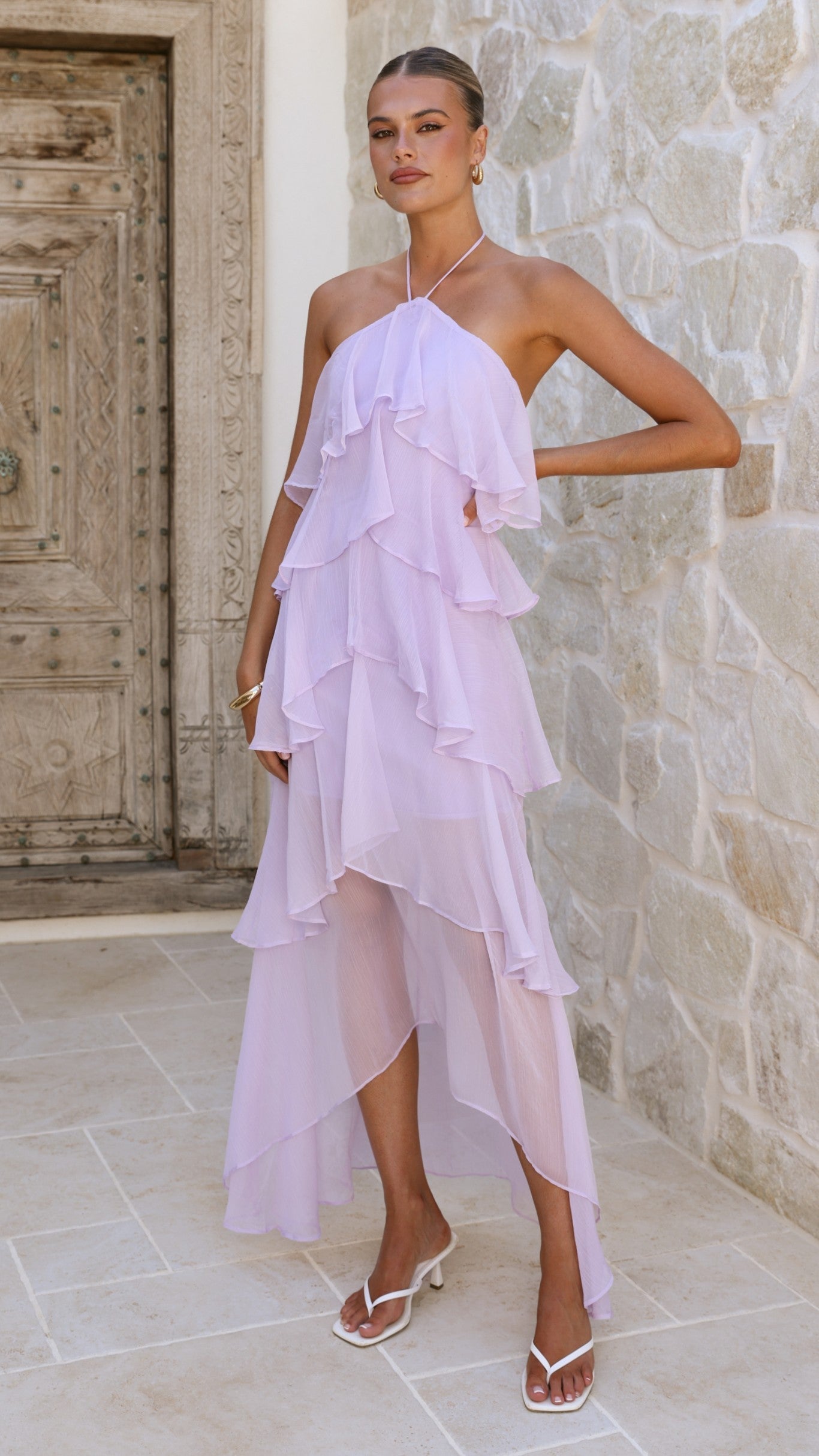 Lilac Margot Lilac Floral Maxi Dress