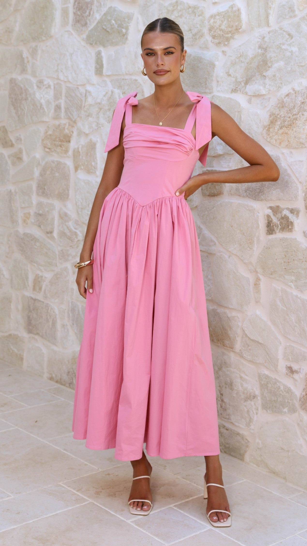 Pink Haisley Pink Maxi Dress