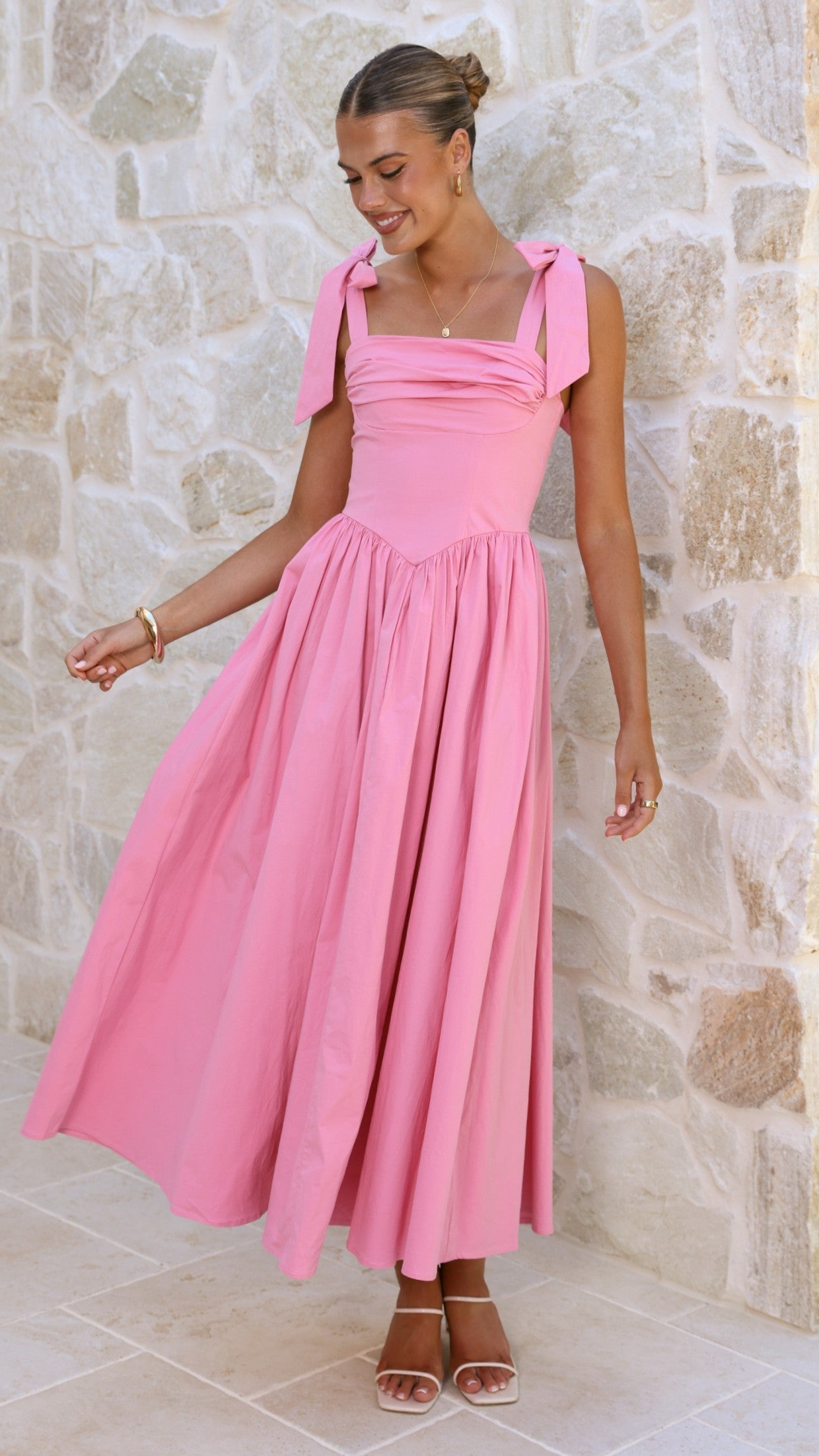 Pink Haisley Pink Maxi Dress