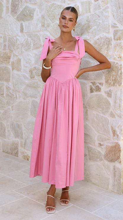 Pink Haisley Pink Maxi Dress