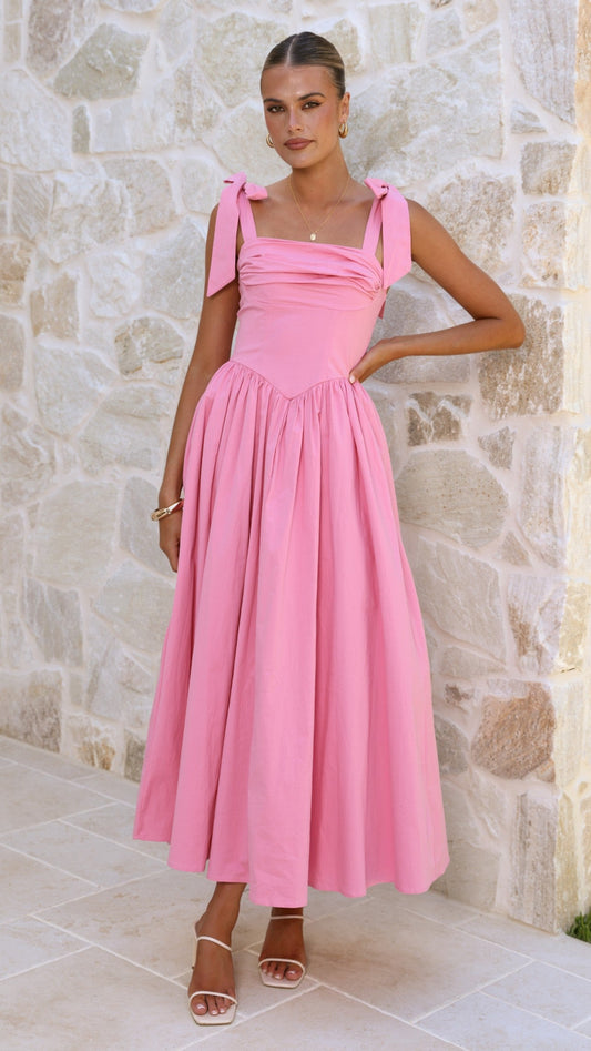 Pink Haisley Pink Maxi Dress