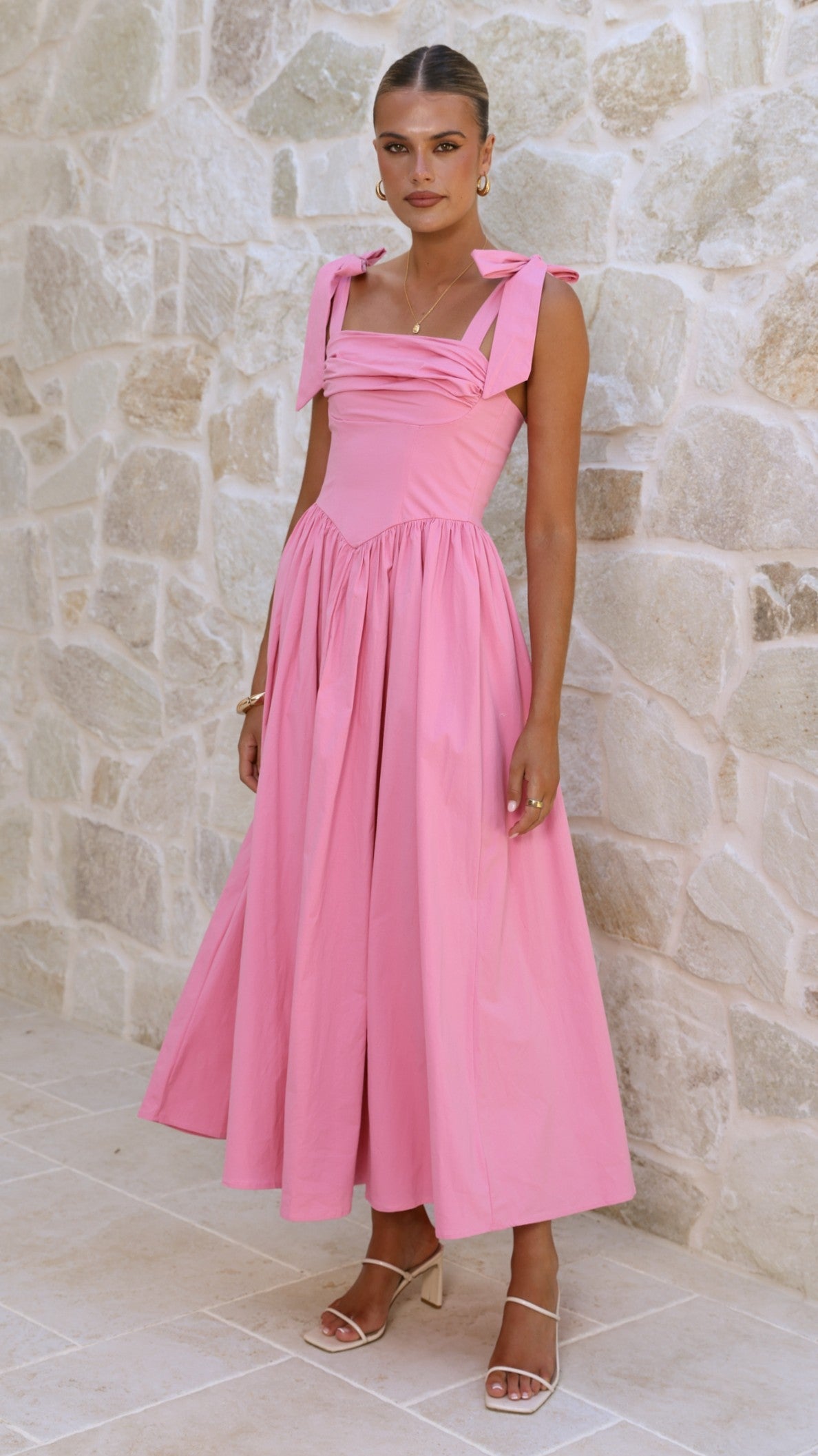 Pink Haisley Pink Maxi Dress