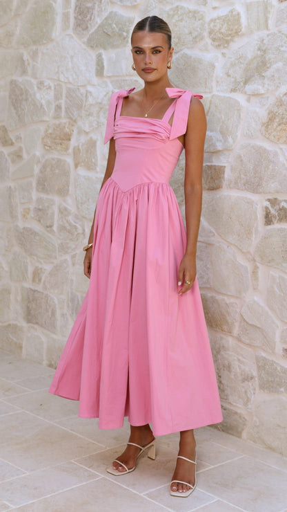Pink Haisley Pink Maxi Dress