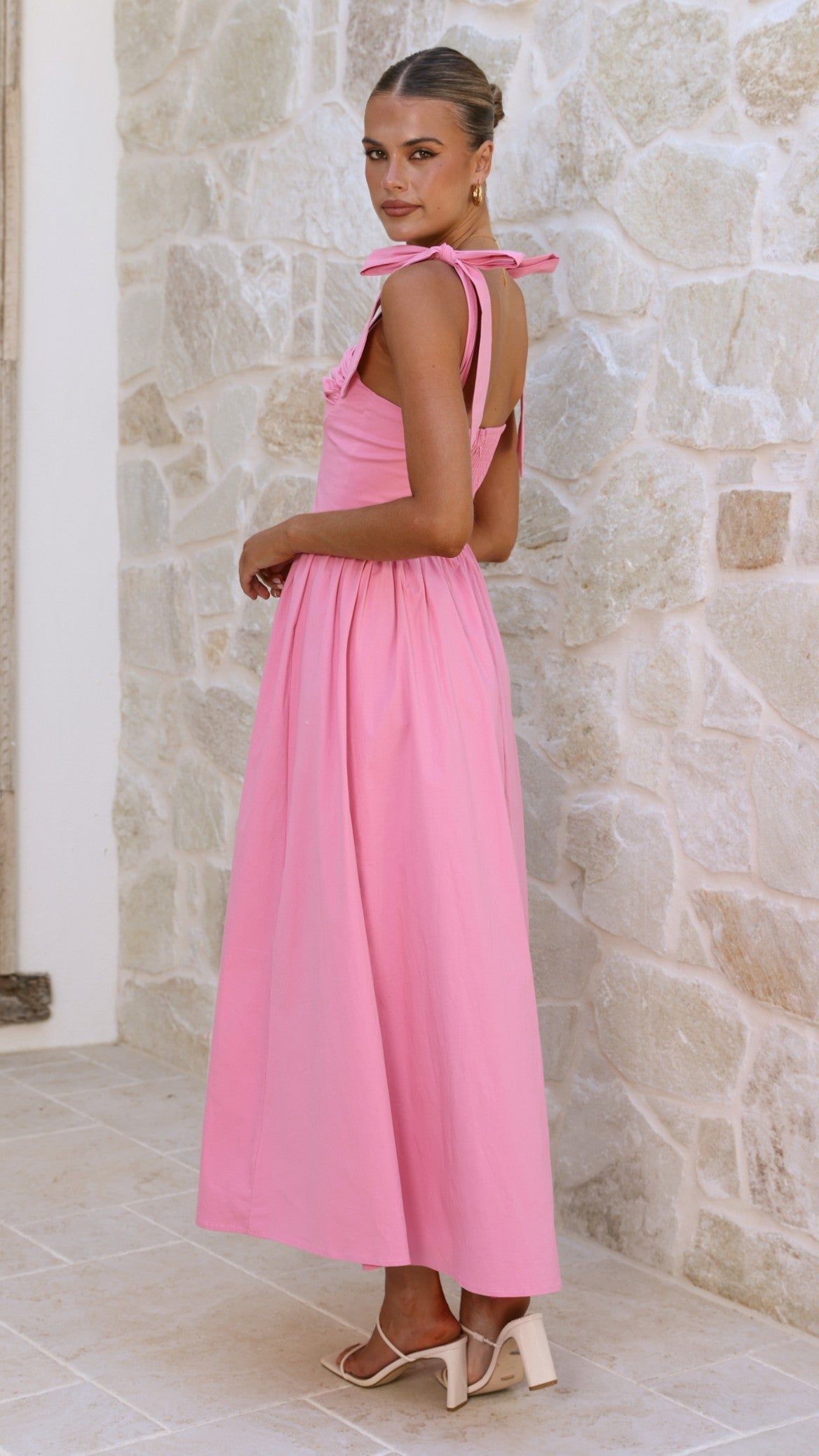 Pink Haisley Pink Maxi Dress