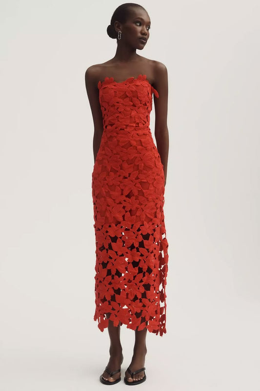 Philomena Cotton Cutwork Maxi Dress
