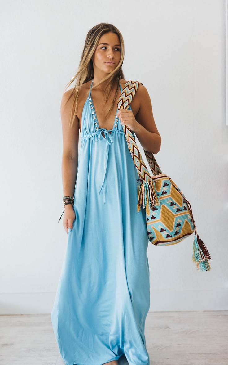 River Linen Maxi Dress