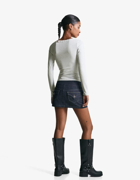 Long sleeve lace Top