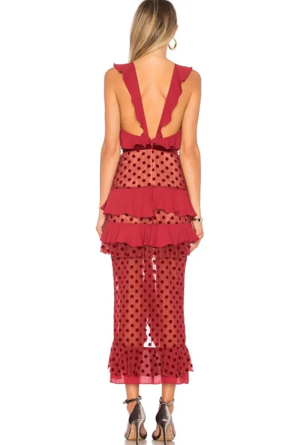 Custom Color(Add Your Color On ”Order special instructions“ ） Vivienne Chiffon Tiered Dress