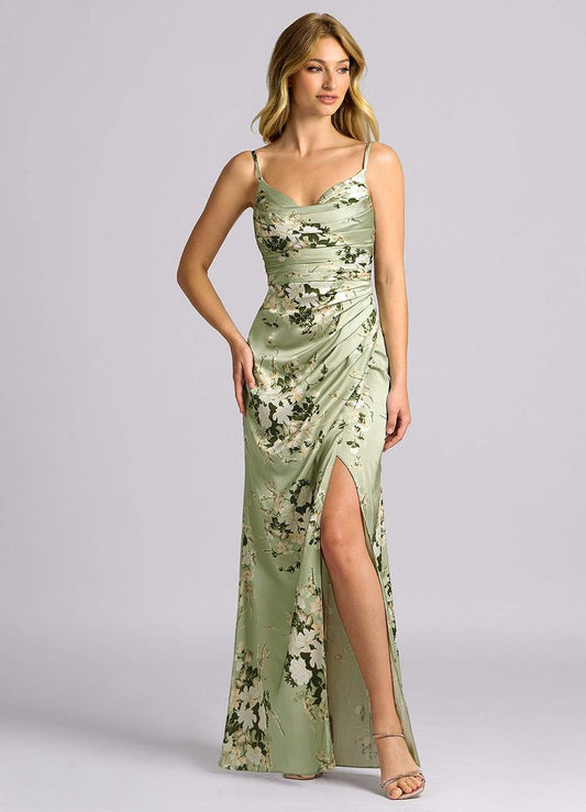 Margot Stretch Satin Mermaid Dress