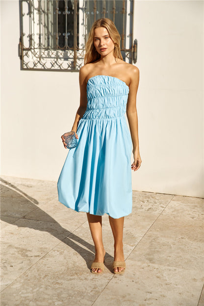 Margot Bubble Hem Midi Dress