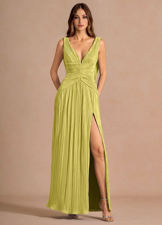 Quellia Pale Yellow Maxi Dress