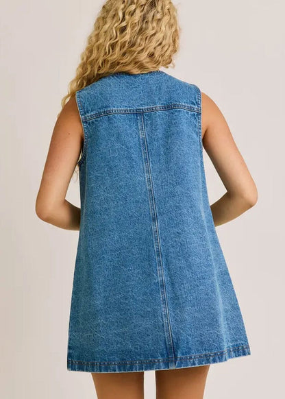 Denim Blue Remi Denim Mini Dress