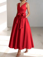 Arabella High-Low Satin Cocktail Dress