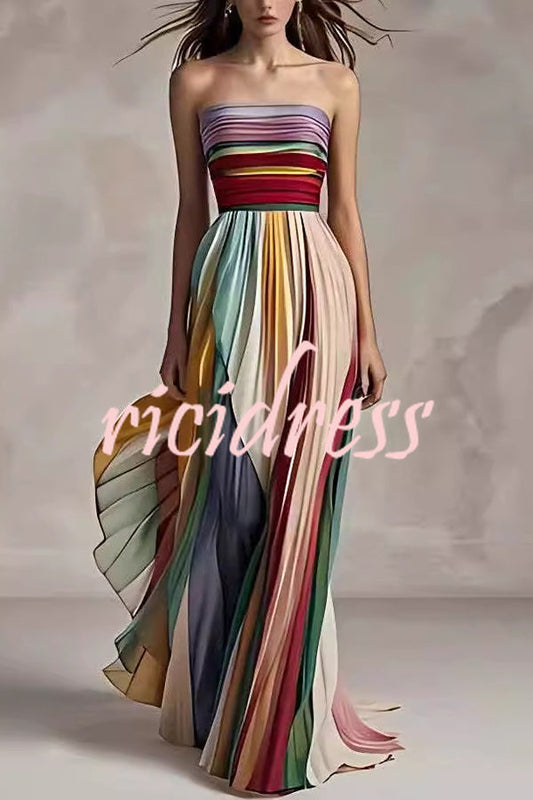 shoulder Tube Top Waist Color Maxi Dress Vivienne Off-Shoulder Maxi Dress