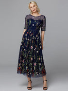 Valentina Lace A-Line Tea Dress