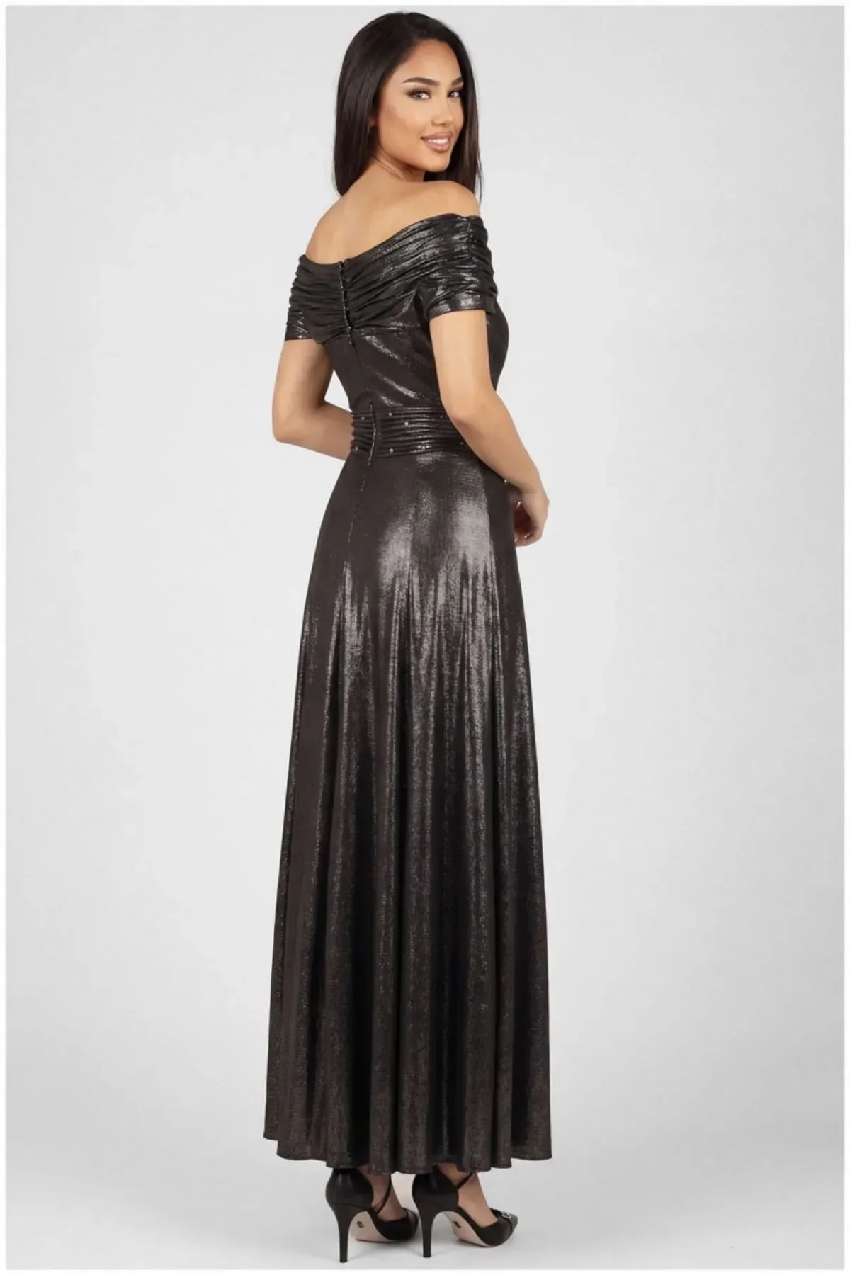 Shoulder Maxi Gown, Iris Iris Off-Shoulder Maxi Gown