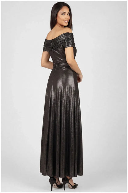Shoulder Maxi Gown, Iris Iris Off-Shoulder Maxi Gown