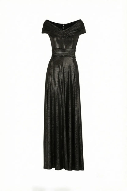Shoulder Maxi Gown, Iris Iris Off-Shoulder Maxi Gown