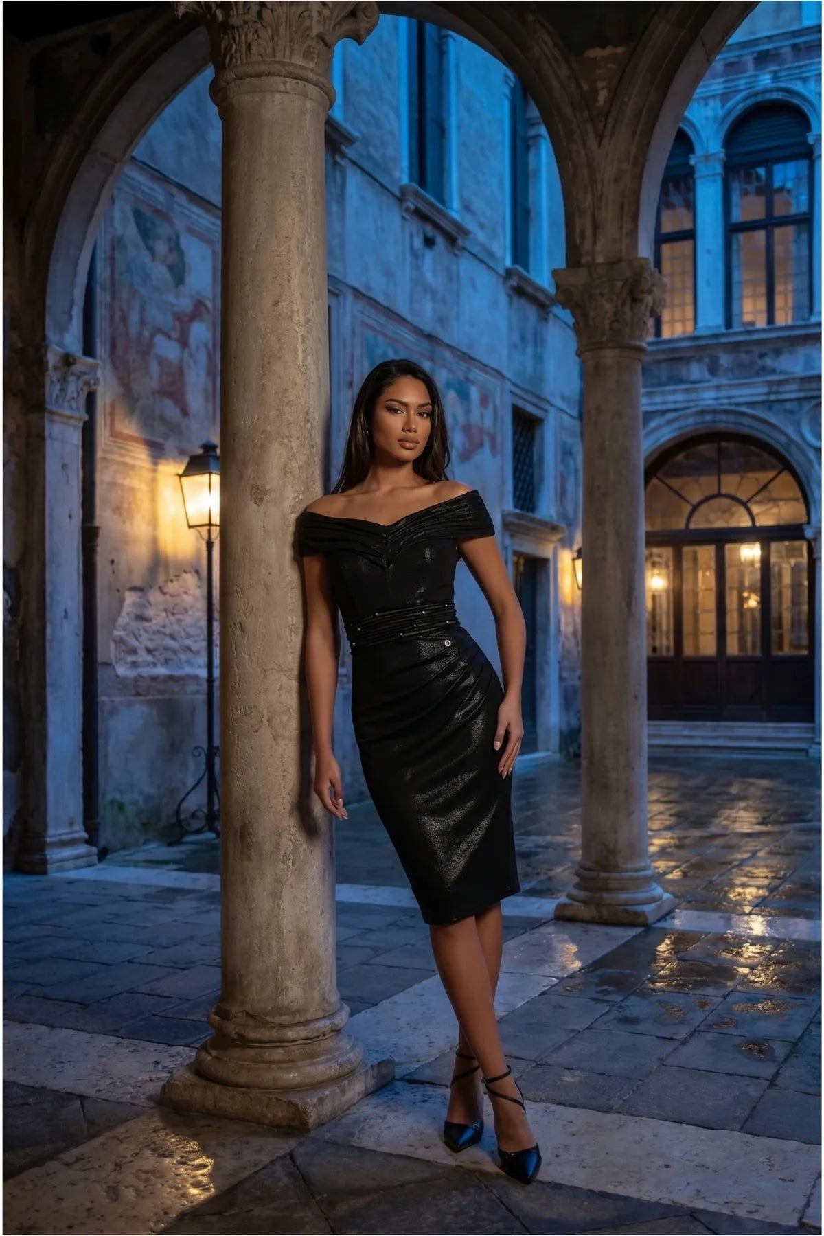 Shoulder Cocktail Dress, Iris Iris Off-Shoulder Maxi Gown