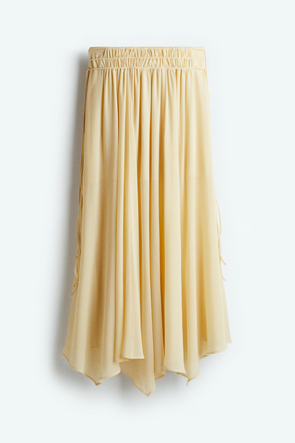 Circular chiffon skirt