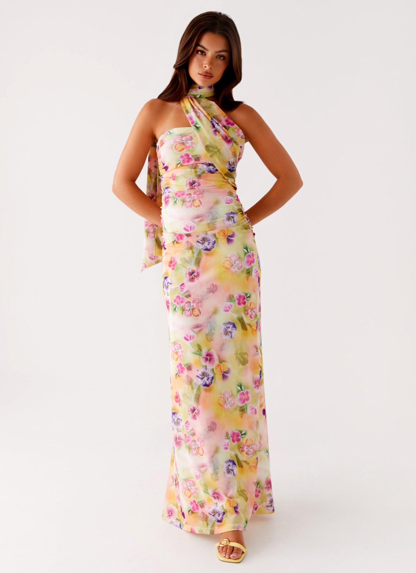 Sunburst Floral Songbird Floral Maxi Dress