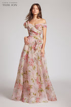 Celestine Off-Shoulder Organza Gown