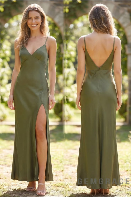 Gemma Satin Slip Dress