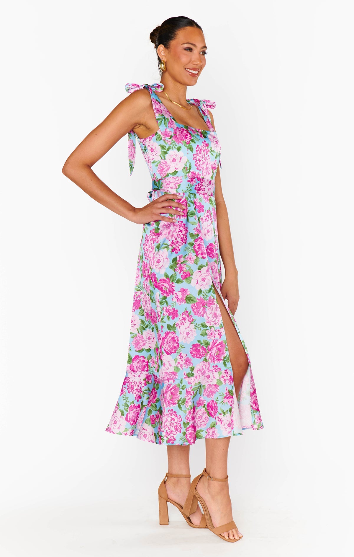 Margot Cottage Floral Midi Dress