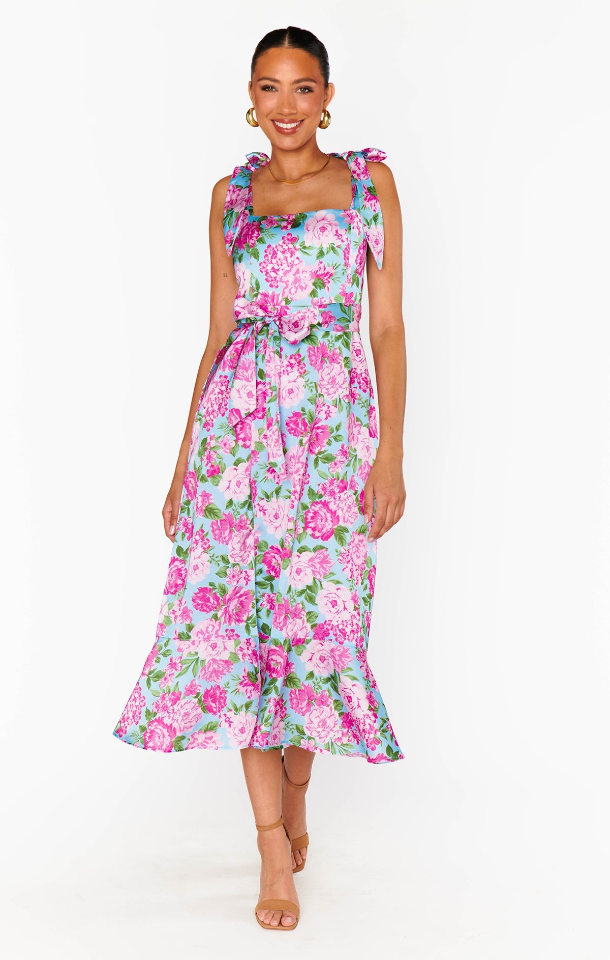 Margot Cottage Floral Midi Dress