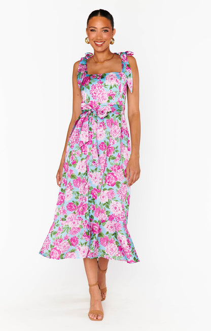 Margot Cottage Floral Midi Dress