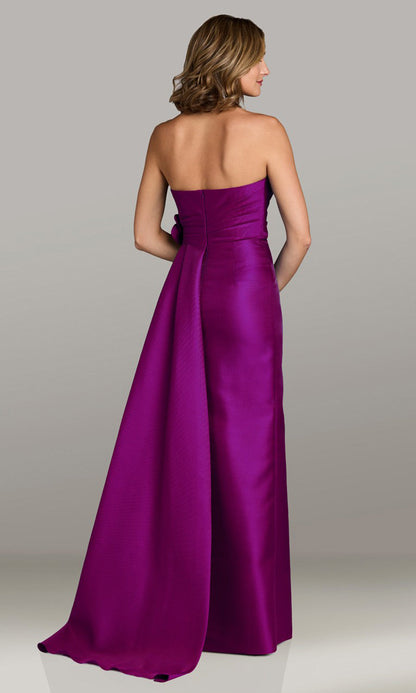 Silver* Gia Strapless Column Gown