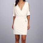 Jessica Simpson Dresses | Dolman Mock Wrap Cream Dress | Color: Cream | Size: M