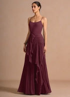 Bashira Lemon Silk Maxi Dress