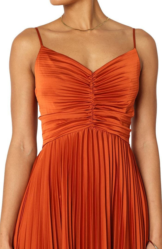 Naira Pleated Maxi Dress